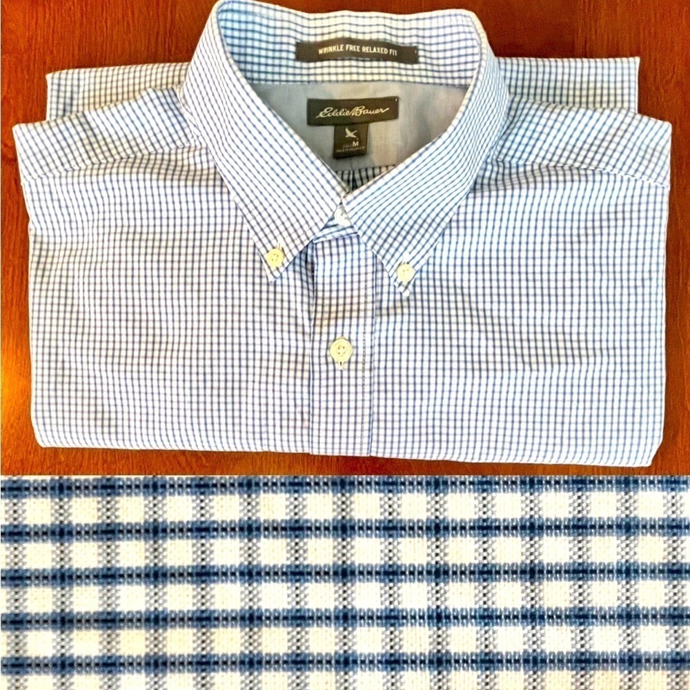 Eddie Bauer Wrinkle Free Relax Fit LS button down